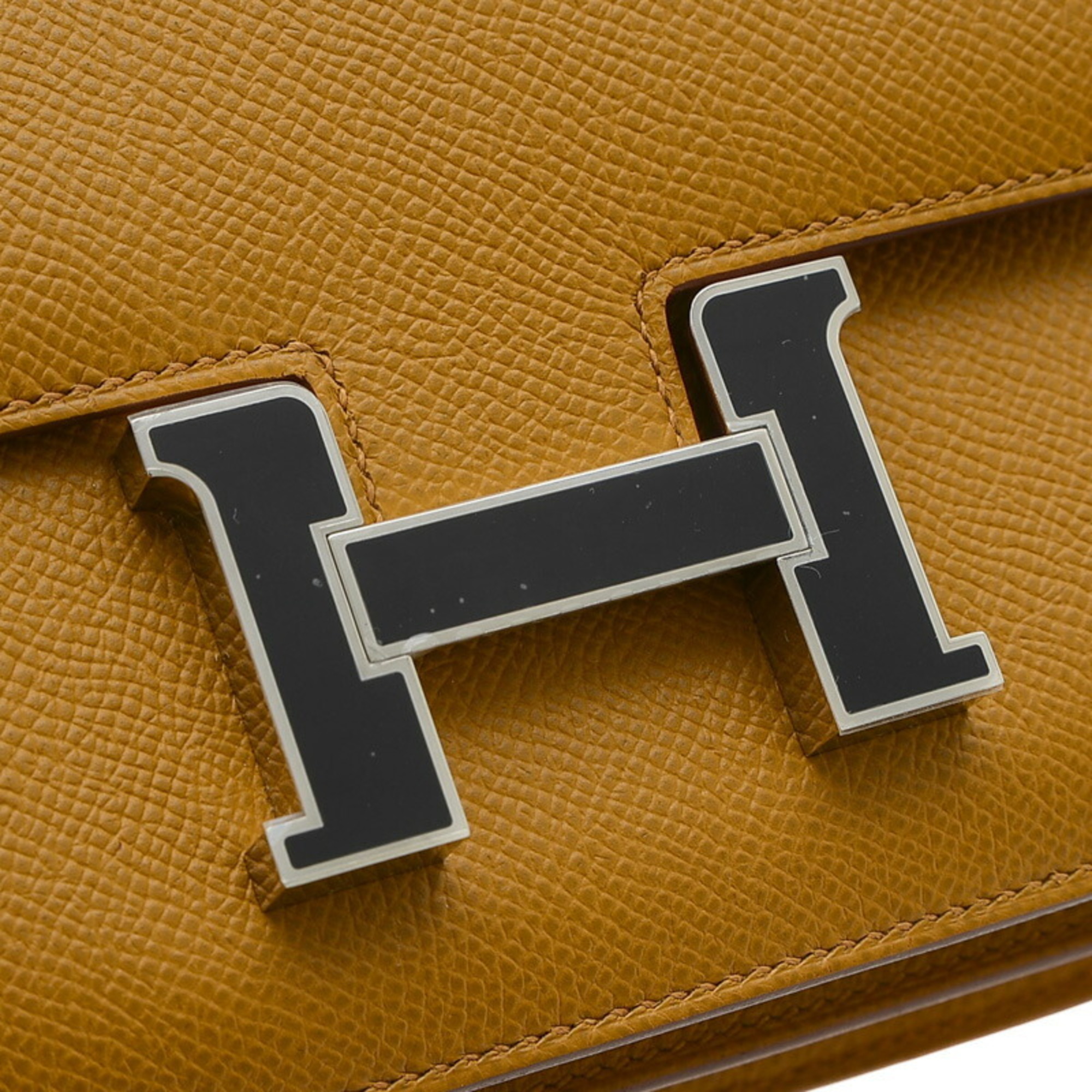 Hermes Constance 18 Miroir Shoulder Bag Epson Sesame Lacquer Hardware B Stamp