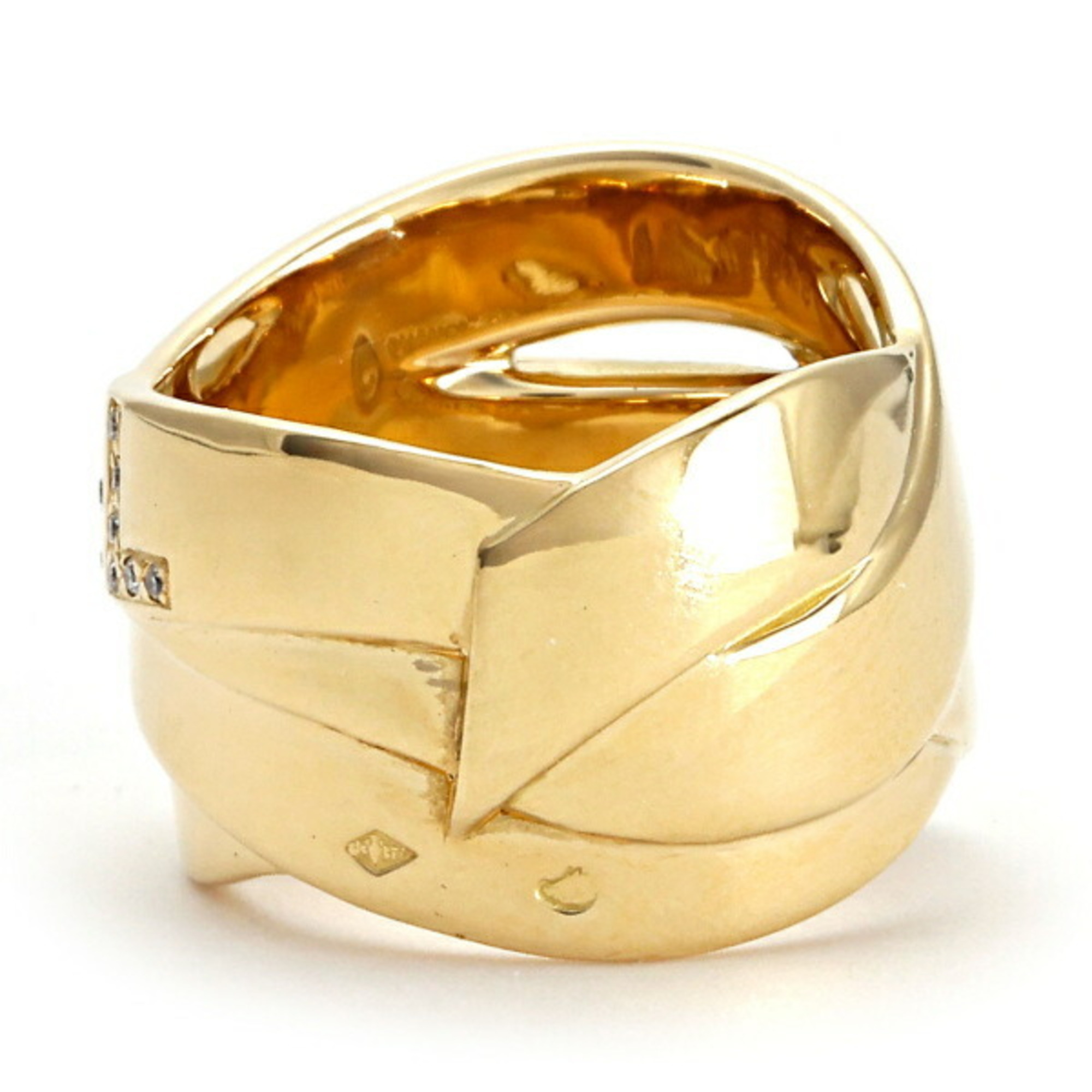 Chanel Bordic K18YG Yellow Gold Ring