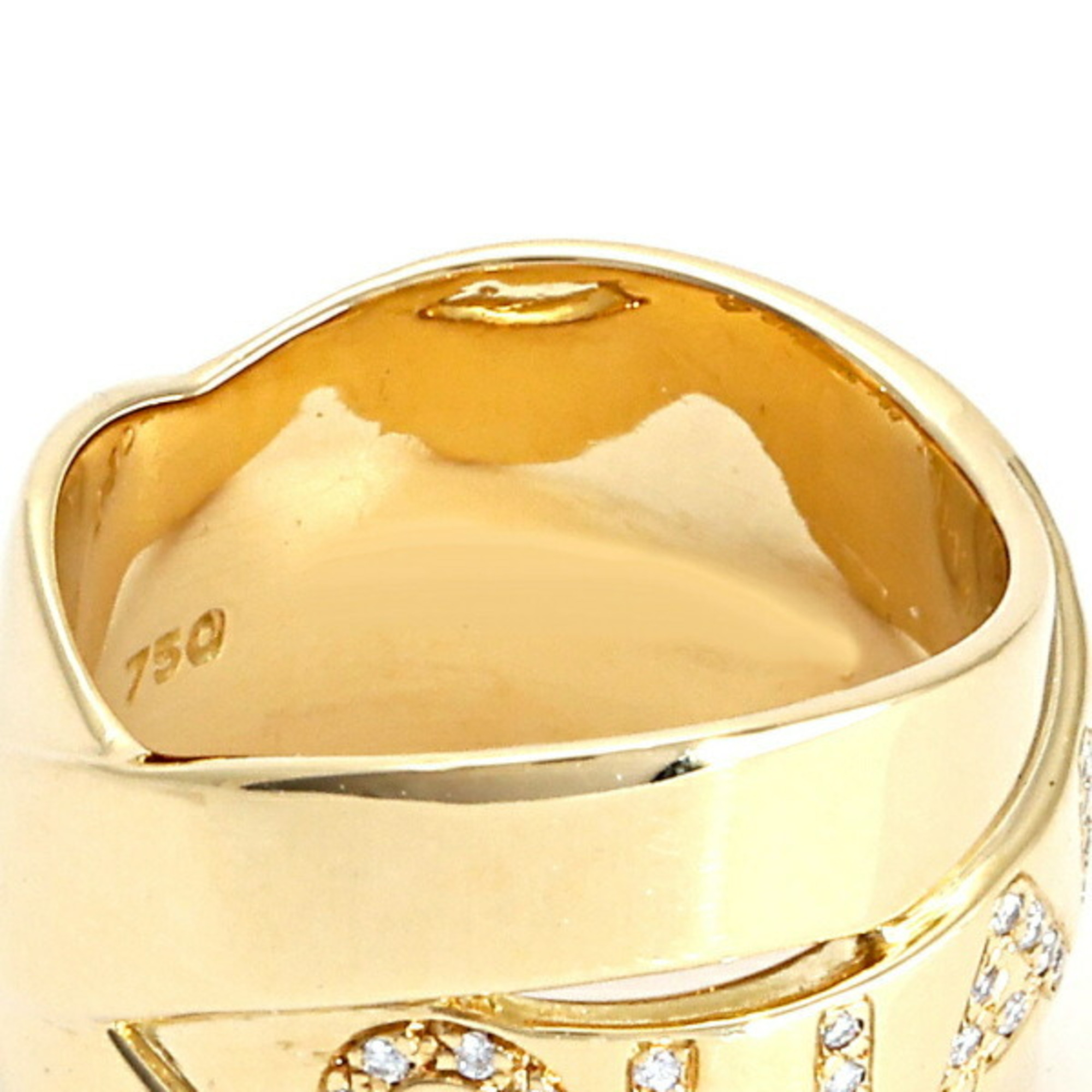 Chanel Bordic K18YG Yellow Gold Ring