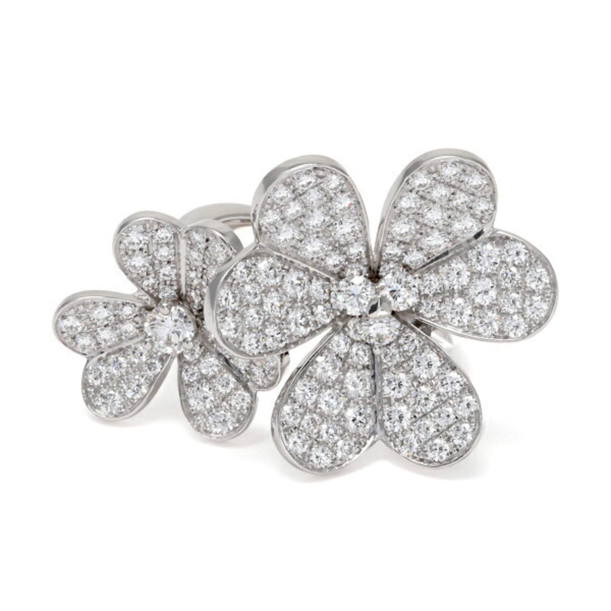 Van Cleef & Arpels Frivole Entre Les Doors K18WG White Gold Ring