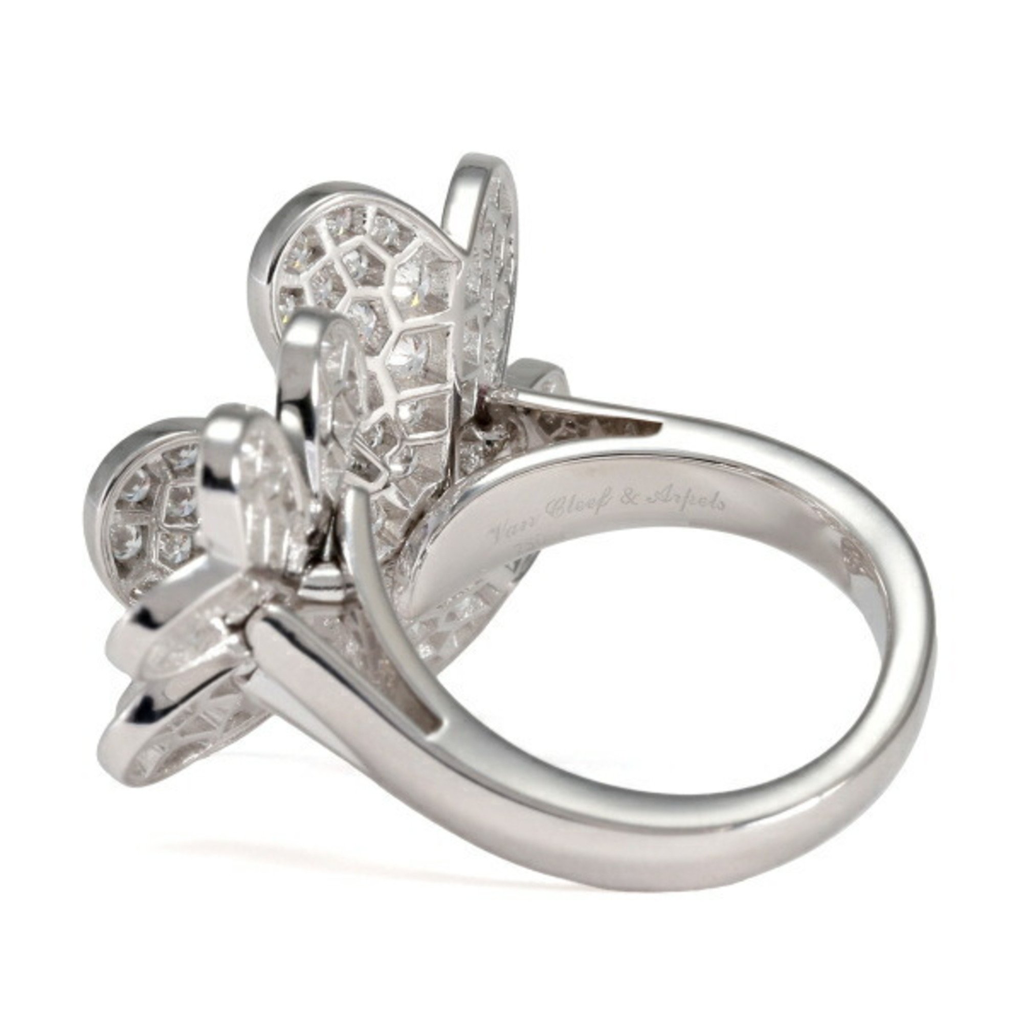 Van Cleef & Arpels Frivole Entre Les Doors K18WG White Gold Ring