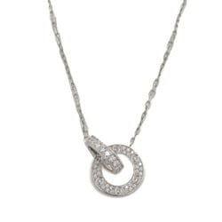 Cartier Love Circle Pavé Diamond Necklace K18WG B72163