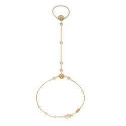 Christian Dior Dior Rose Devant Diamond Mother of Pearl K18YG Yellow Gold Bracelet