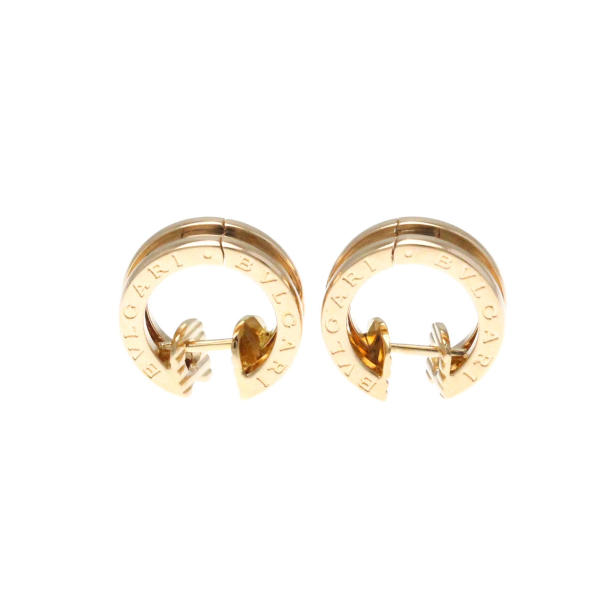 Bvlgari B.zero1 No Stone Pink Gold (18K) Hoop Earrings Pink Gold