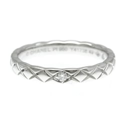 Chanel Coco Crush Ring Mini Model Platinum Fashion Diamond Band Ring Silver