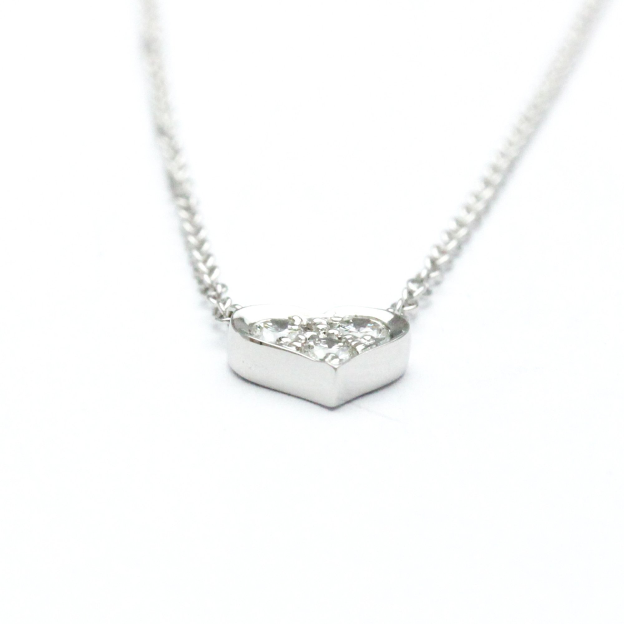 Tiffany Sentimental Heart Necklace Platinum Diamond Men,Women Fashion Pendant Necklace (Silver)