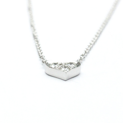 Tiffany Sentimental Heart Necklace Platinum Diamond Men,Women Fashion Pendant Necklace (Silver)