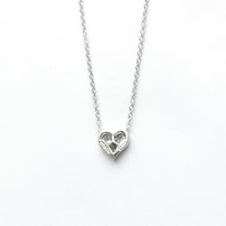 Tiffany Sentimental Heart Necklace Platinum Diamond Men,Women Fashion Pendant Necklace (Silver)