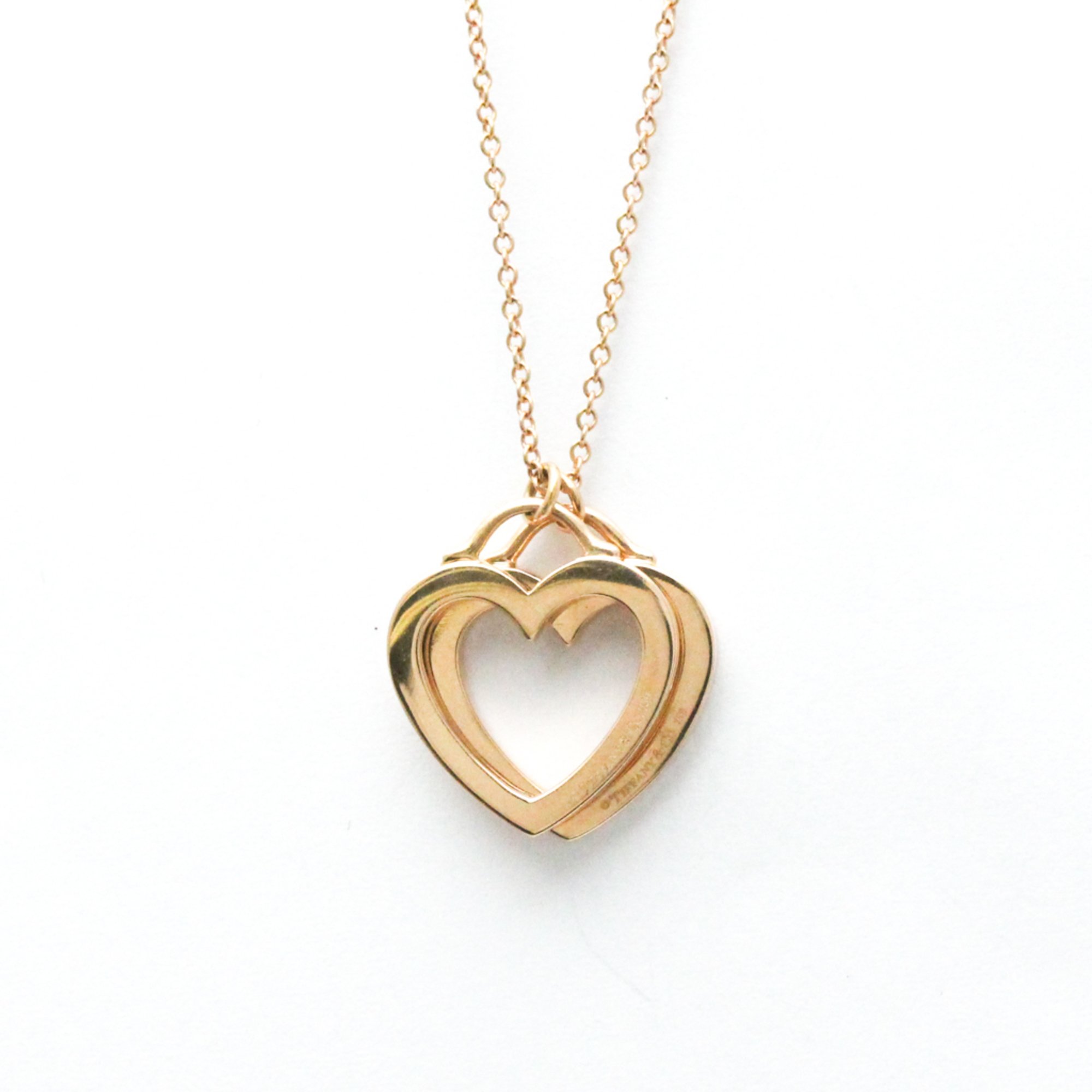 Tiffany Sentimental Heart Necklace Pink Gold (18K) No Stone Men,Women Fashion Pendant Necklace (Pink Gold)