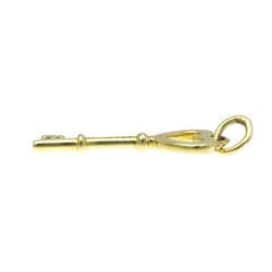 Tiffany Heart Key Charm Yellow Gold (18K) No Stone Men,Women Fashion Pendant Necklace (Gold)