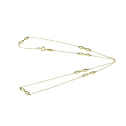 Tiffany Infinity Yellow Gold (18K) No Stone Men,Women Fashion Pendant Necklace (Gold)