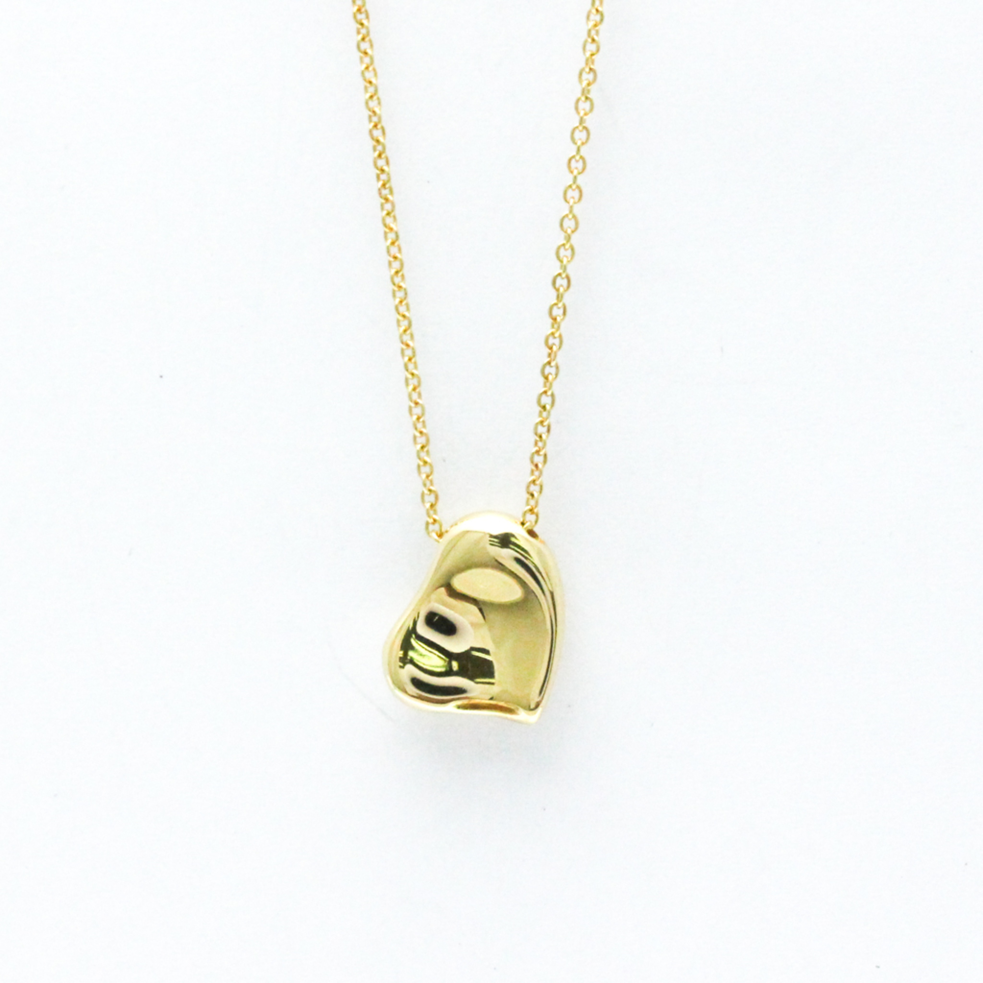 Tiffany Full Heart Yellow Gold (18K) No Stone Men,Women Fashion Pendant Necklace (Gold)