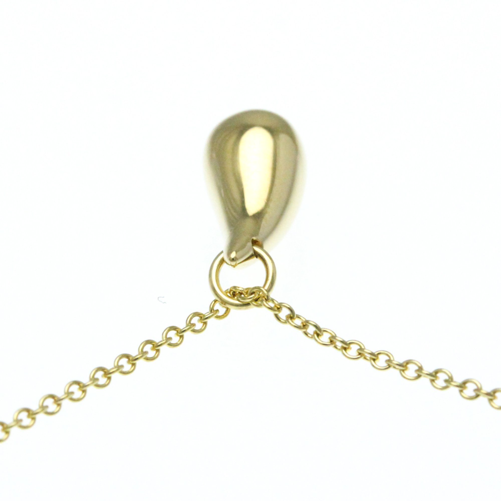 Tiffany Teardrop Yellow Gold (18K) No Stone Men,Women Fashion Pendant Necklace (Gold)