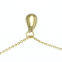 Tiffany Teardrop Yellow Gold (18K) No Stone Men,Women Fashion Pendant Necklace (Gold)