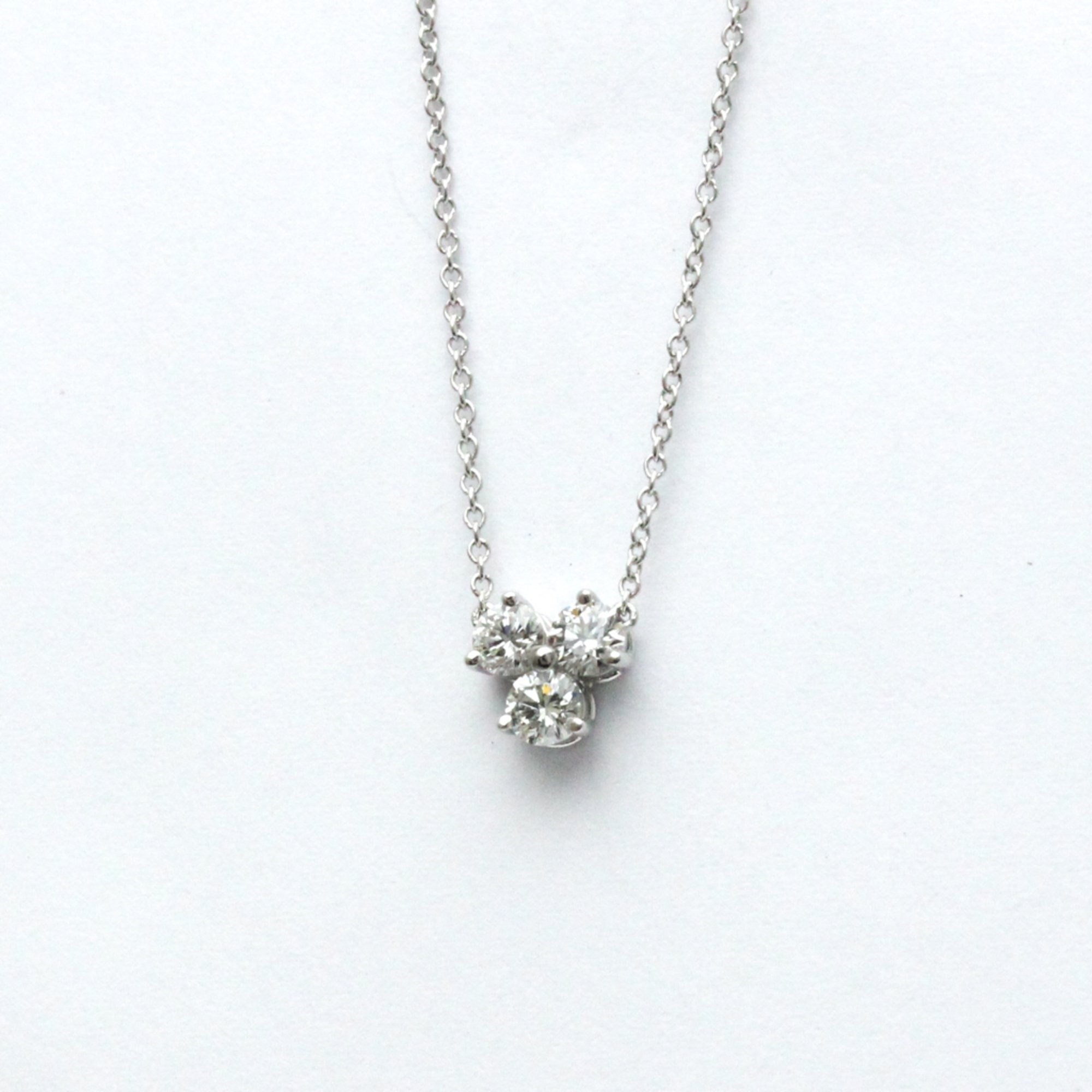 Tiffany Aria Necklace Platinum Diamond Men,Women Fashion Pendant (Silver)