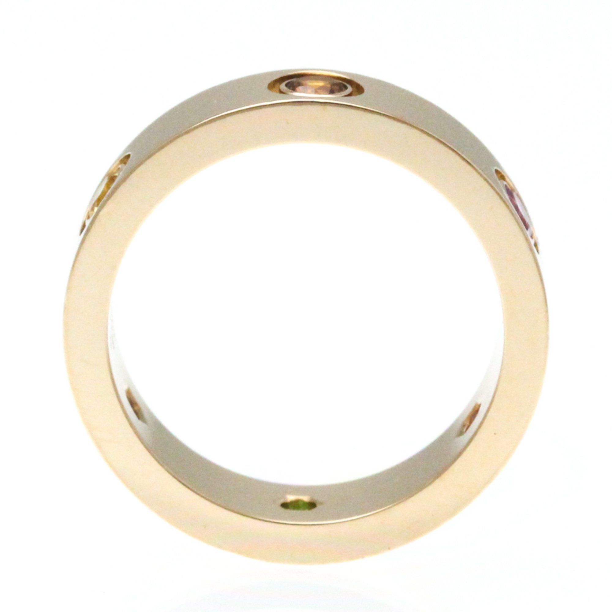 Cartier Love Love Ring Pink Gold (18K) Fashion Amethyst,Garnet,Sapphire Band Ring Pink Gold