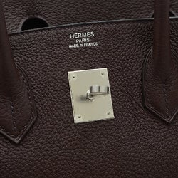 Hermes Birkin 35 Handbag Togo Rouge Serie B Engraved