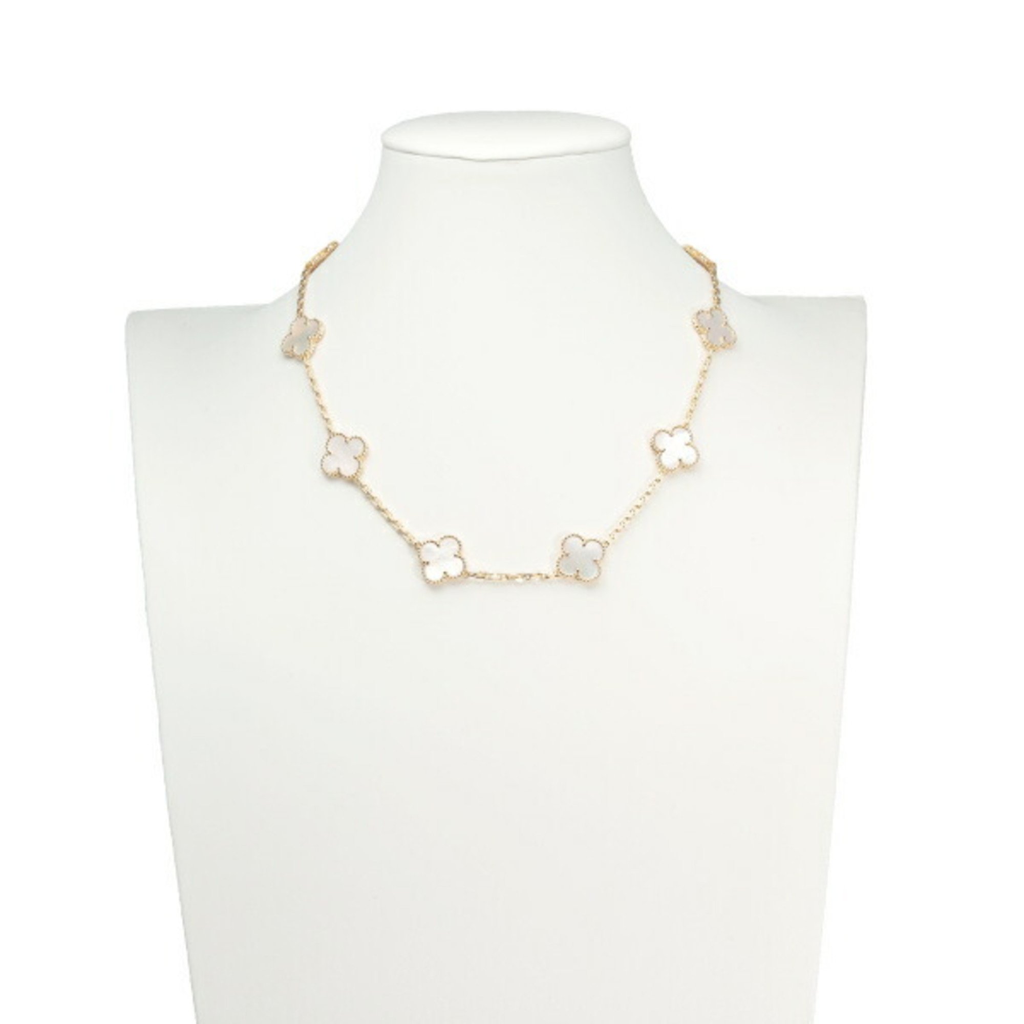 Van Cleef & Arpels Alhambra 10 motifs K18YG yellow gold necklace