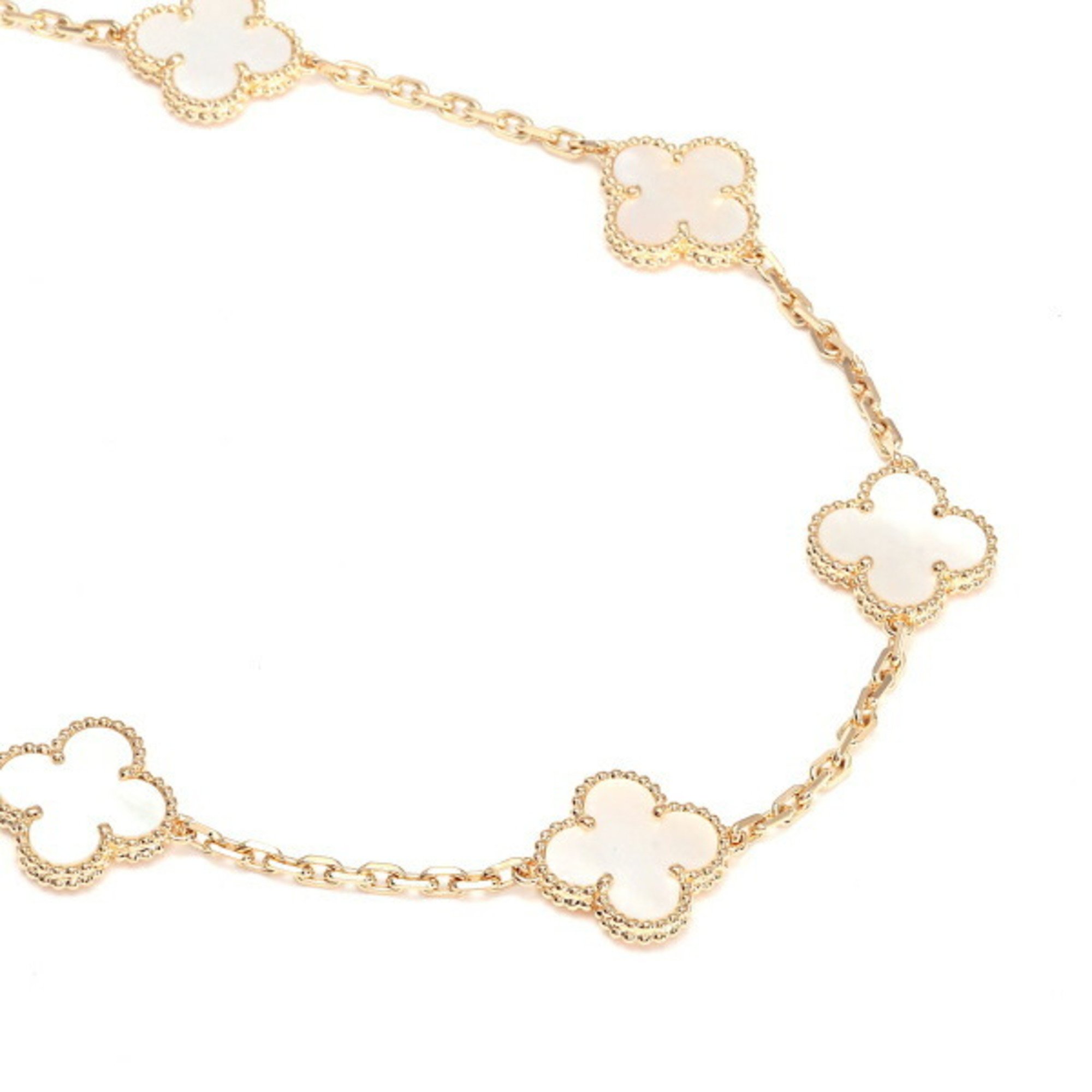 Van Cleef & Arpels Alhambra 10 motifs K18YG yellow gold necklace