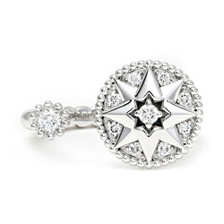 Christian Dior Dior Rose Devant K18WG White Gold Ring