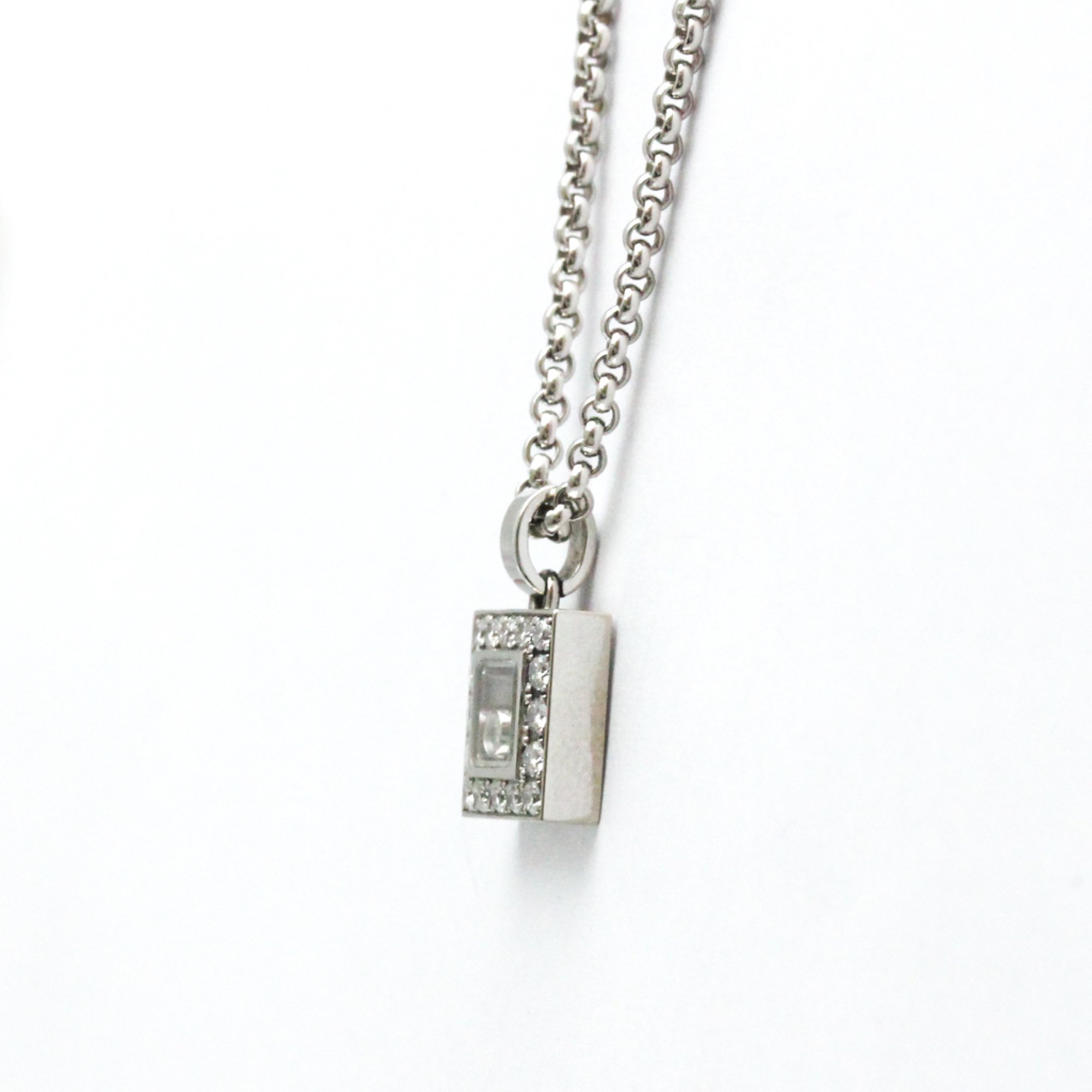 Chopard Happy Diamond 79/2896 White Gold (18K) Diamond Men,Women Fashion Pendant Necklace (Silver)