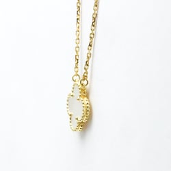 Van Cleef & Arpels Vintage Alhambra VCARA45900 Yellow Gold (18K) Shell Men,Women Fashion Pendant Necklace (Gold)