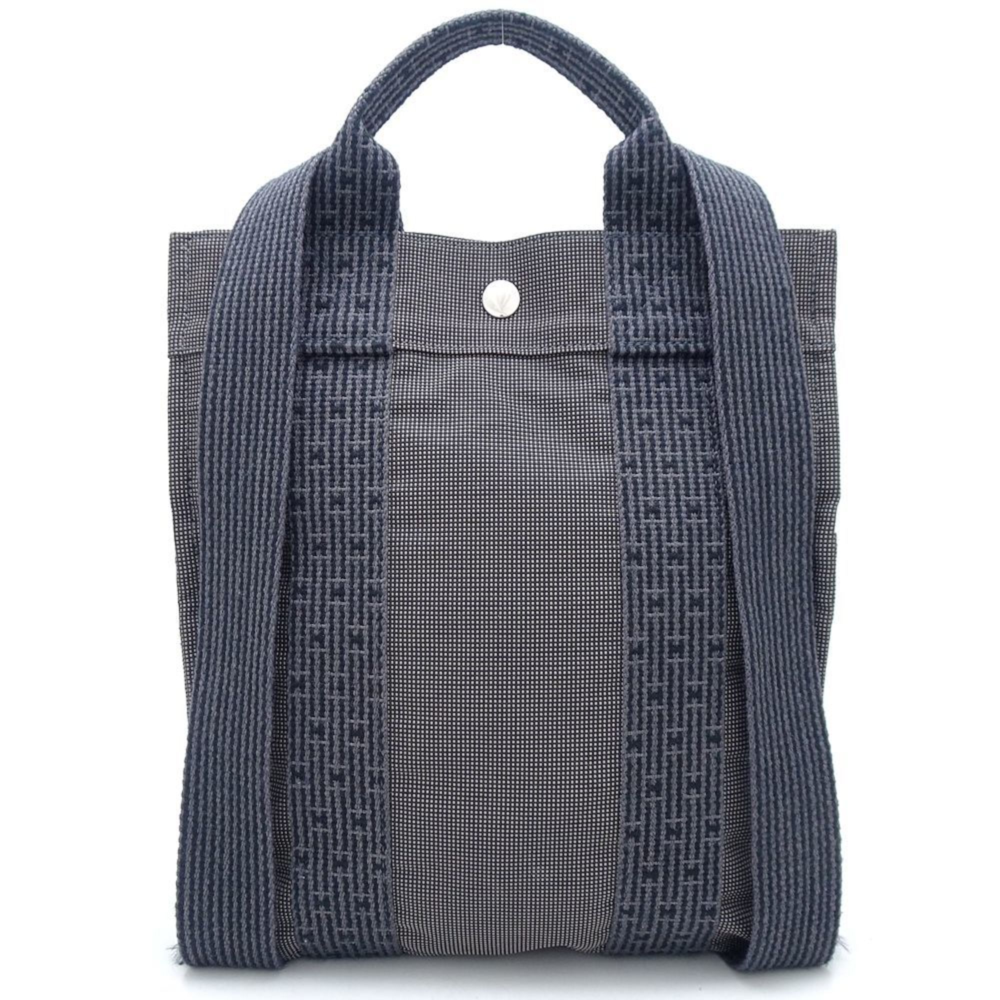 HERMES Hermes Sacado PM Backpack New hardware Nylon x canvas Gray 351351