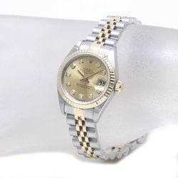 ROLEX Rolex Datejust 10P Diamond 79173GK18YG Yellow Gold x Stainless Steel Ladies 39487 Watch