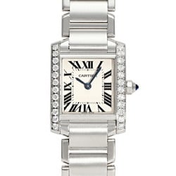 Cartier Tank Francaise SM W4TA0008 Silver Dial Wristwatch for Women