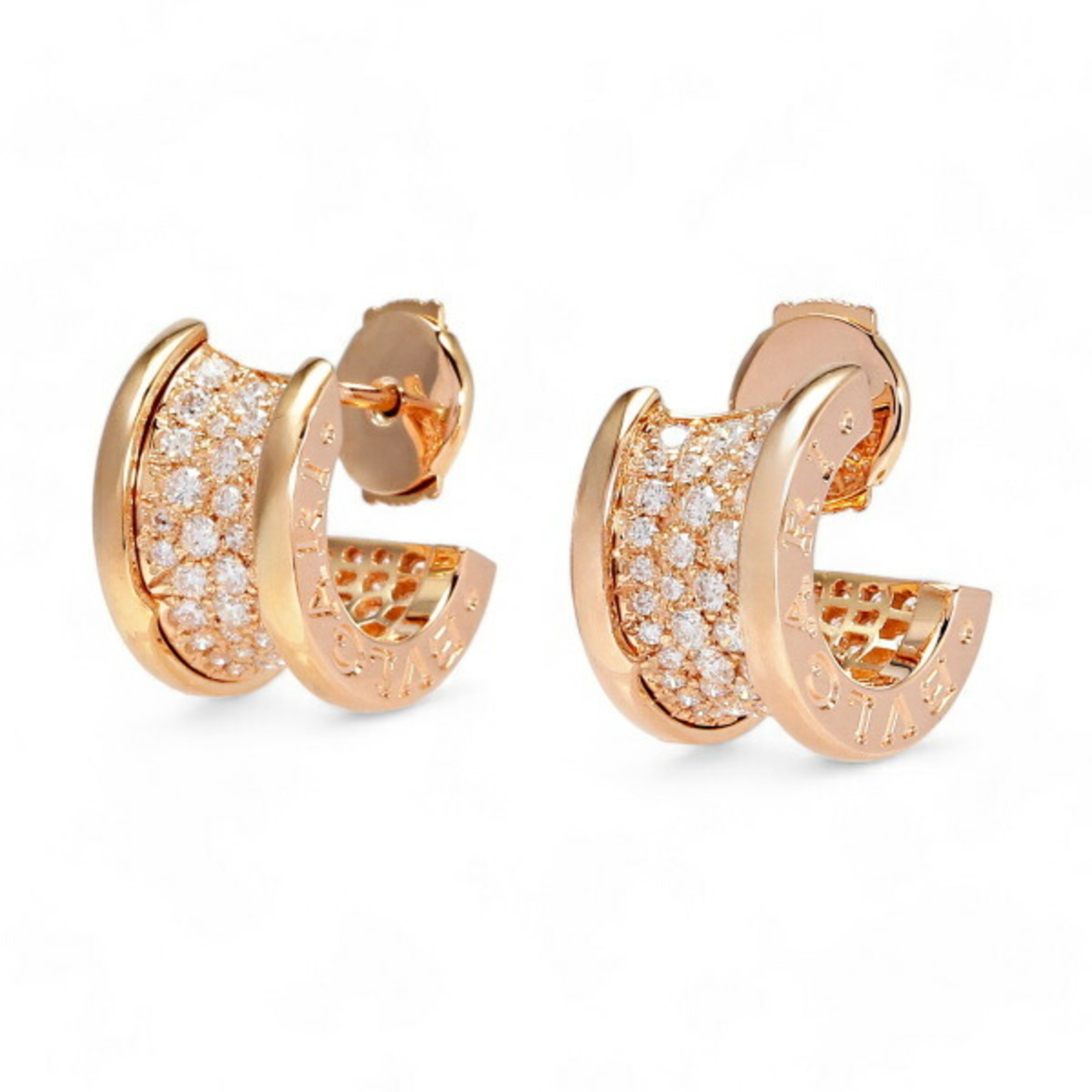 Bvlgari Bulgari B.Zero1 K18PG Pink Gold Earrings