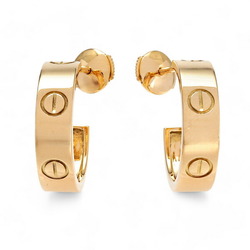 Cartier Love K18YG Yellow Gold Earrings