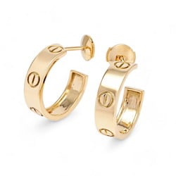 Cartier Love K18YG Yellow Gold Earrings