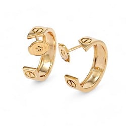 Cartier Love K18YG Yellow Gold Earrings