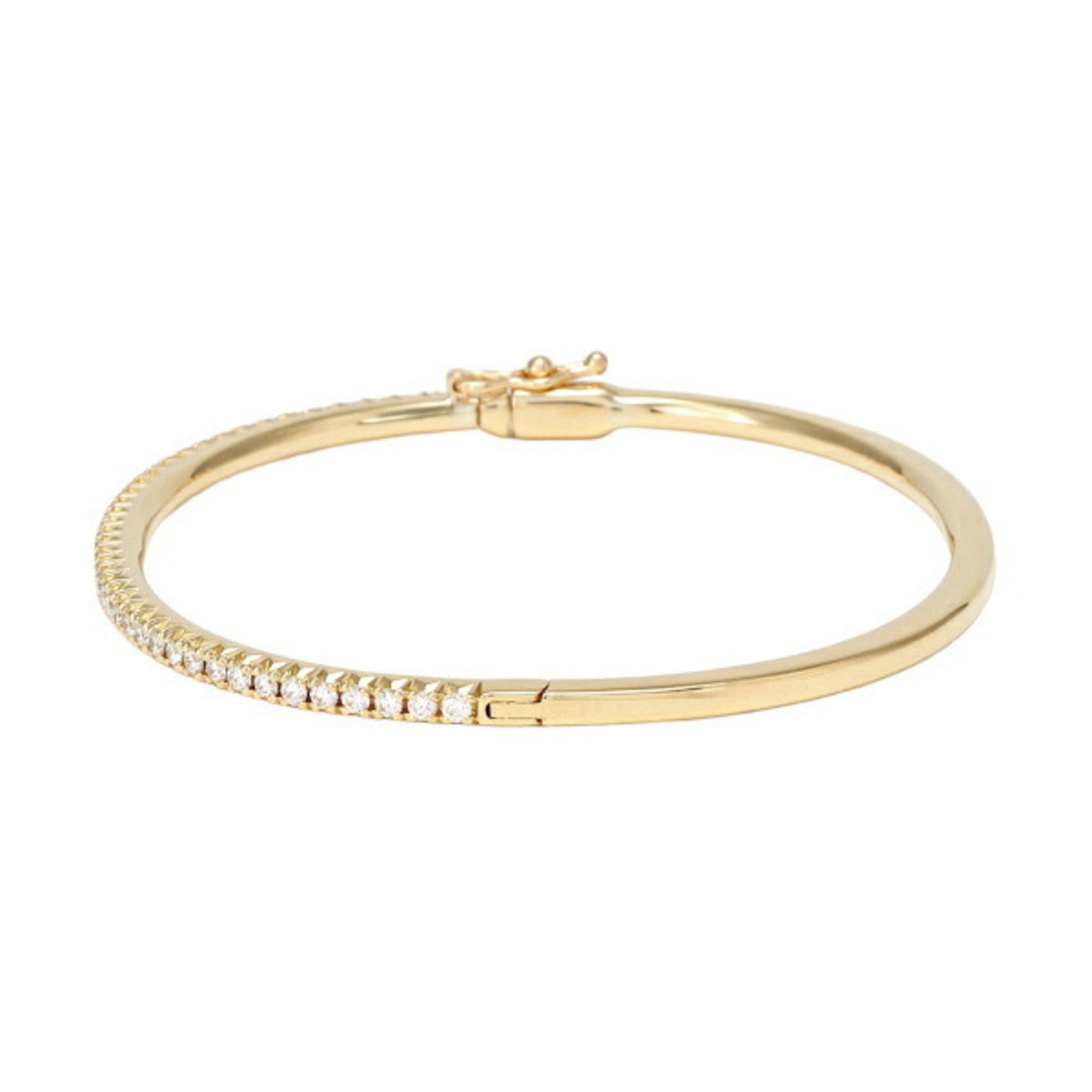 Tiffany Metro Hinge M K18YG Yellow Gold Bracelet