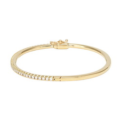 Tiffany Metro Hinge M K18YG Yellow Gold Bracelet