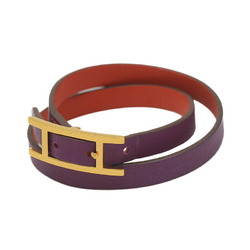 Hermes B-Api Double Tour Bracelet Purple Orange