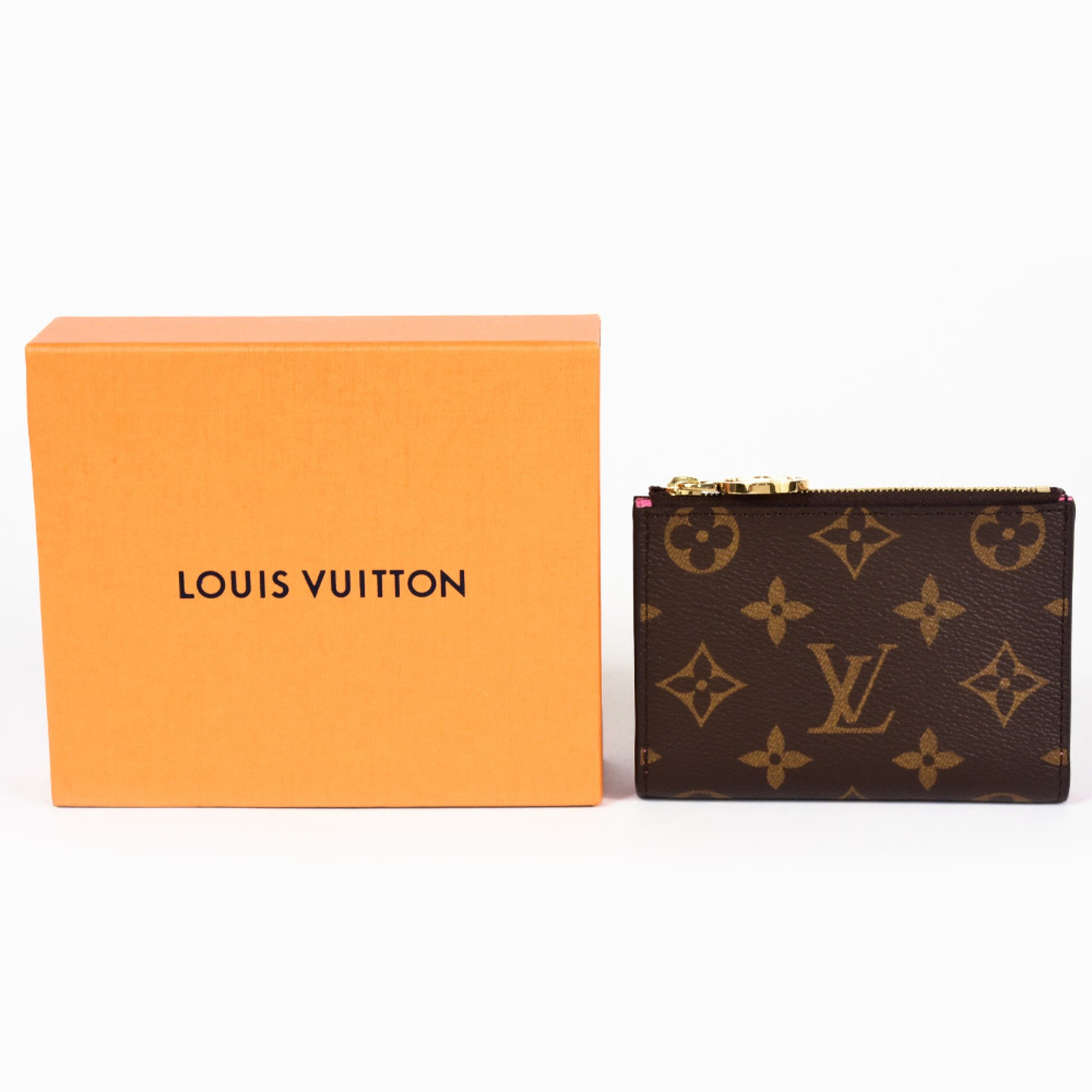 Louis Vuitton LOUIS VUITTON Portefeuille Lisa Bi-fold Wallet Monogram Canvas M82383 Rose Lollipop RFID Women's