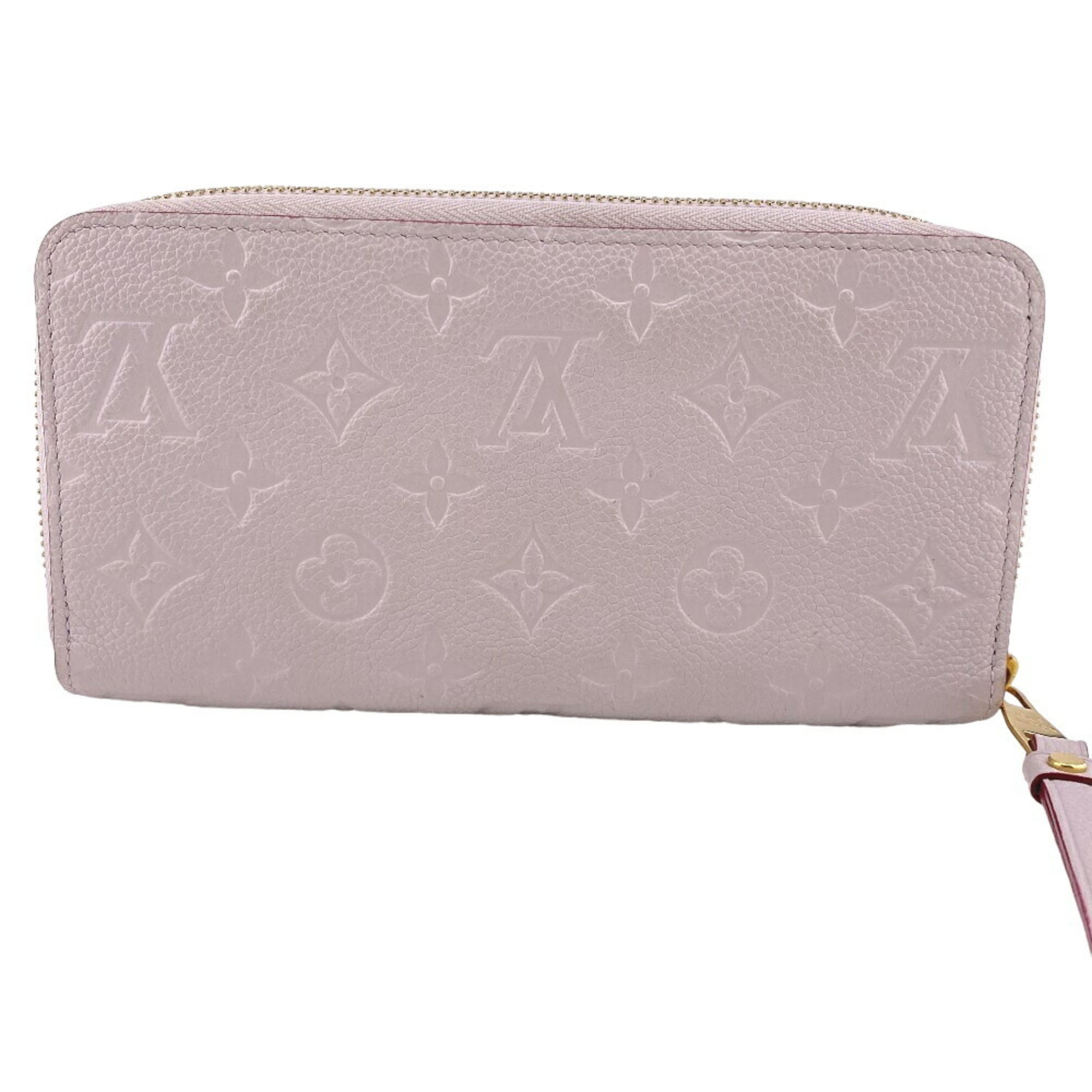 LOUIS VUITTON M69142 Round Monogram Empreinte Long Wallet Beige Women's