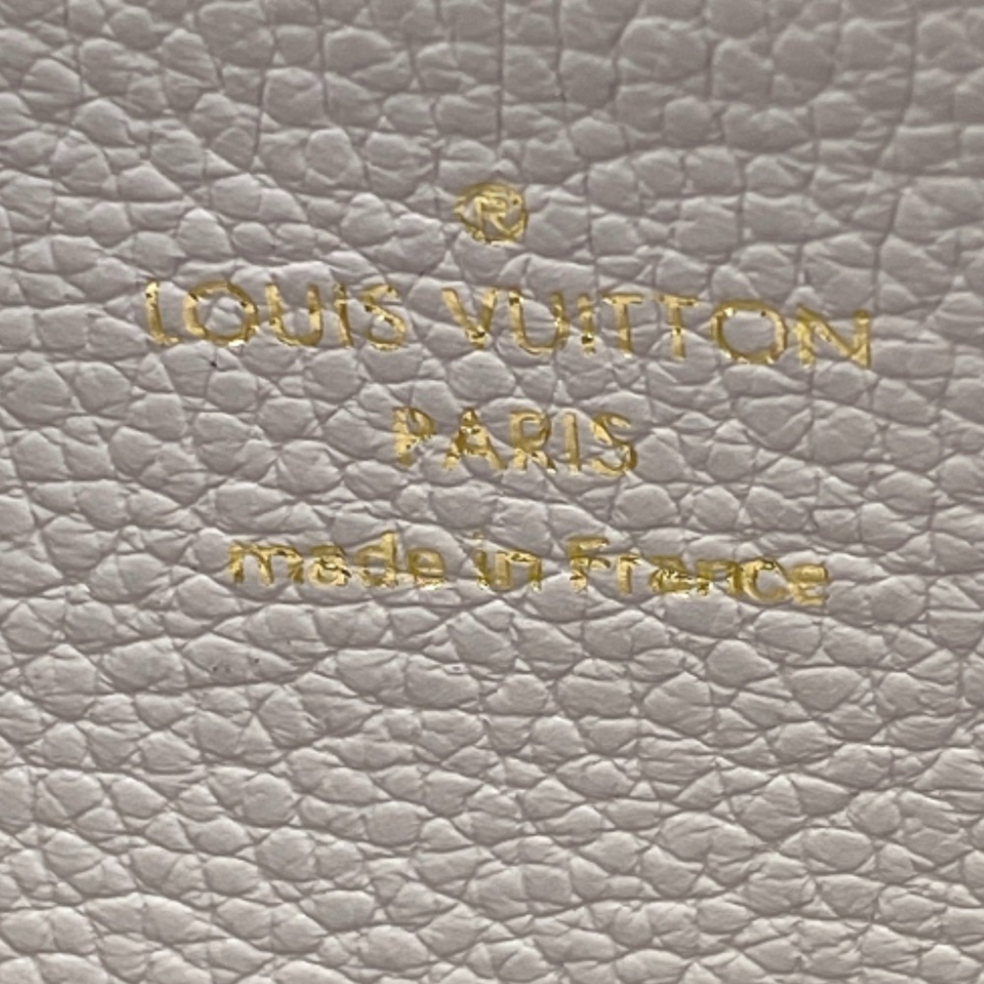 LOUIS VUITTON M69142 Round Monogram Empreinte Long Wallet Beige Women's