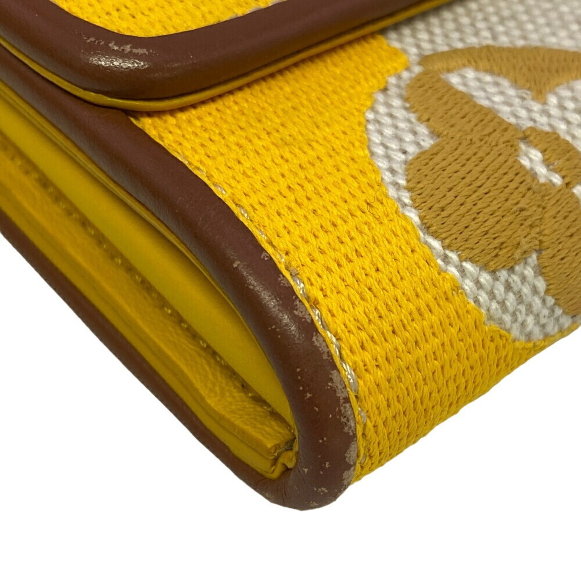 LOUIS VUITTON M80416 Portefeuille Capucines Monogram Long Wallet Yellow Women's