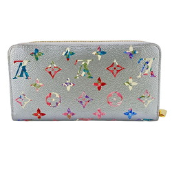 LOUIS VUITTON M81765 Zippy Wallet Garden Round Monogram Long Silver Women's