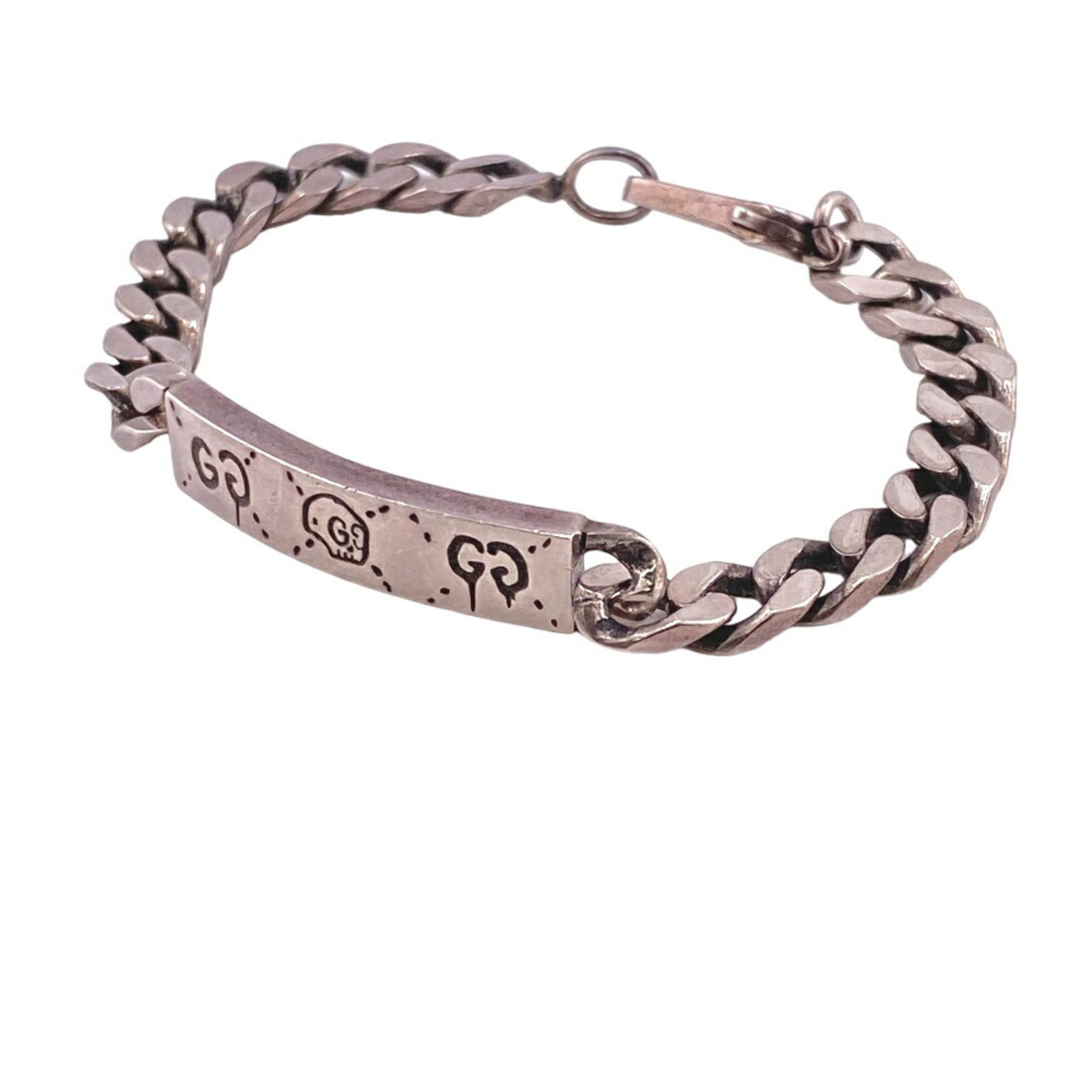 GUCCI Gucci Ghost 925 18.2g Bracelet Silver Unisex