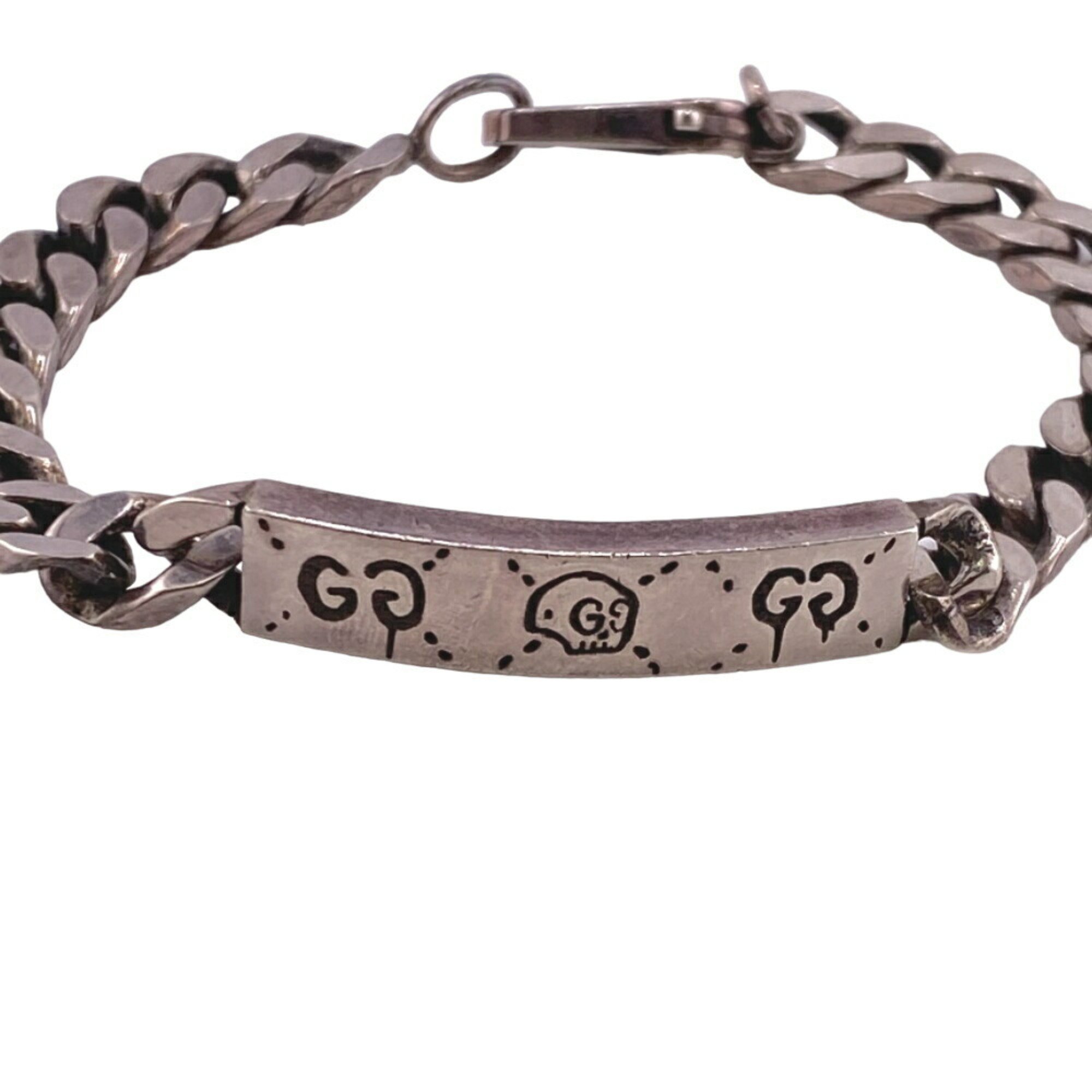 GUCCI Gucci Ghost 925 18.2g Bracelet Silver Unisex