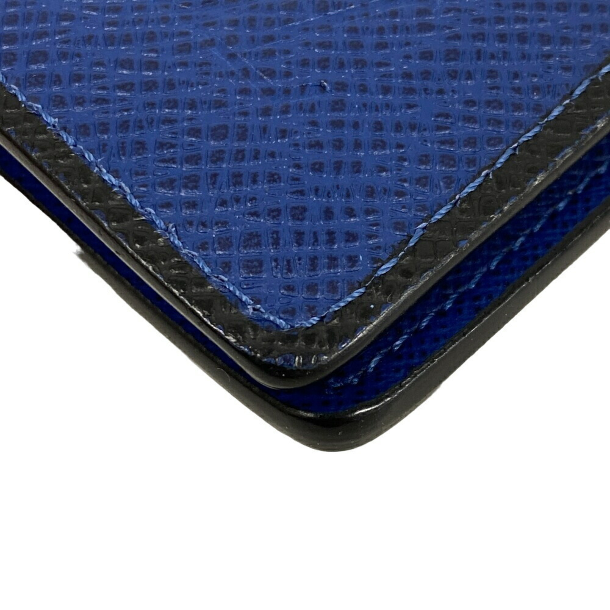 LOUIS VUITTON M30559 Portefeuille Brazza Taiga Long Wallet Blue Ocean Men's