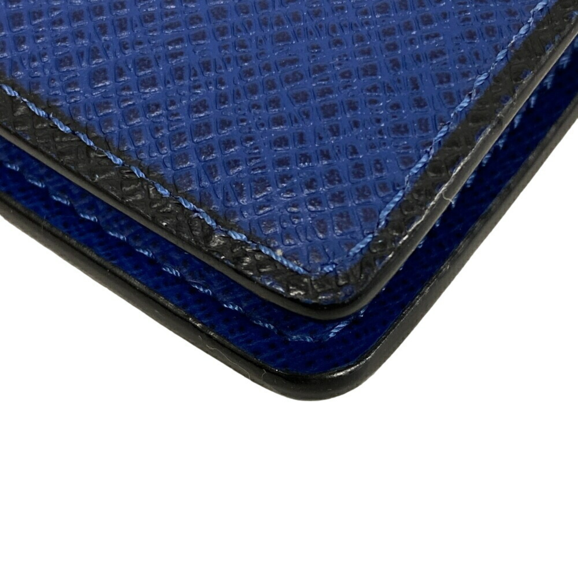 LOUIS VUITTON M30559 Portefeuille Brazza Taiga Long Wallet Blue Ocean Men's