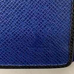 LOUIS VUITTON M30559 Portefeuille Brazza Taiga Long Wallet Blue Ocean Men's