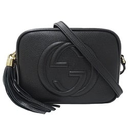 GUCCI Bag Women's Soho Shoulder Leather Black 308364 Compact