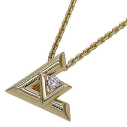 Louis Vuitton LOUIS VUITTON Necklace for Women and Men, 750YG Diamond, LV Volt One GM Yellow Gold Q93808, Polished