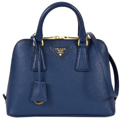 PRADA Promenade Handbag Saffiano BL0838 Blue