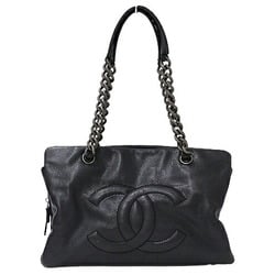CHANEL Bags for Women, Tote Bags, Caviar Skin, Black, Chain Tote, Black